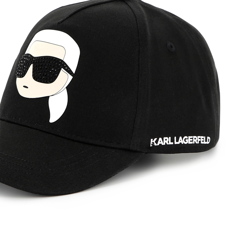 Verstelbare katoenen pet KARL LAGERFELD KIDS 
                        GIRL