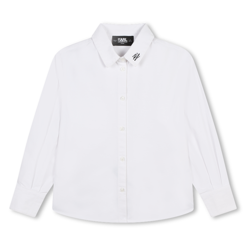 Chemise avec sigle brod&eacute; KARL LAGERFELD KIDS 
                        FILLE