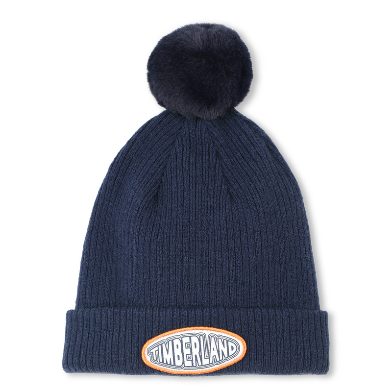 Bonnet tricot pompon polaire TIMBERLAND 
                        GARCON