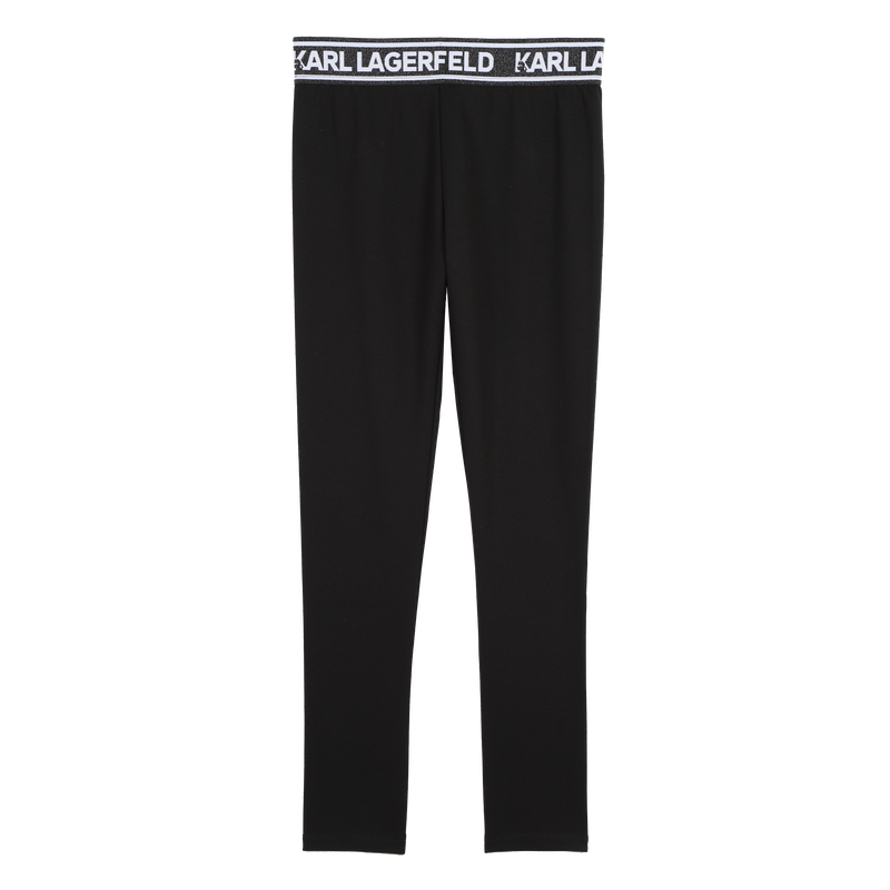 Legging met metallic taille KARL LAGERFELD KIDS 
                        GIRL
