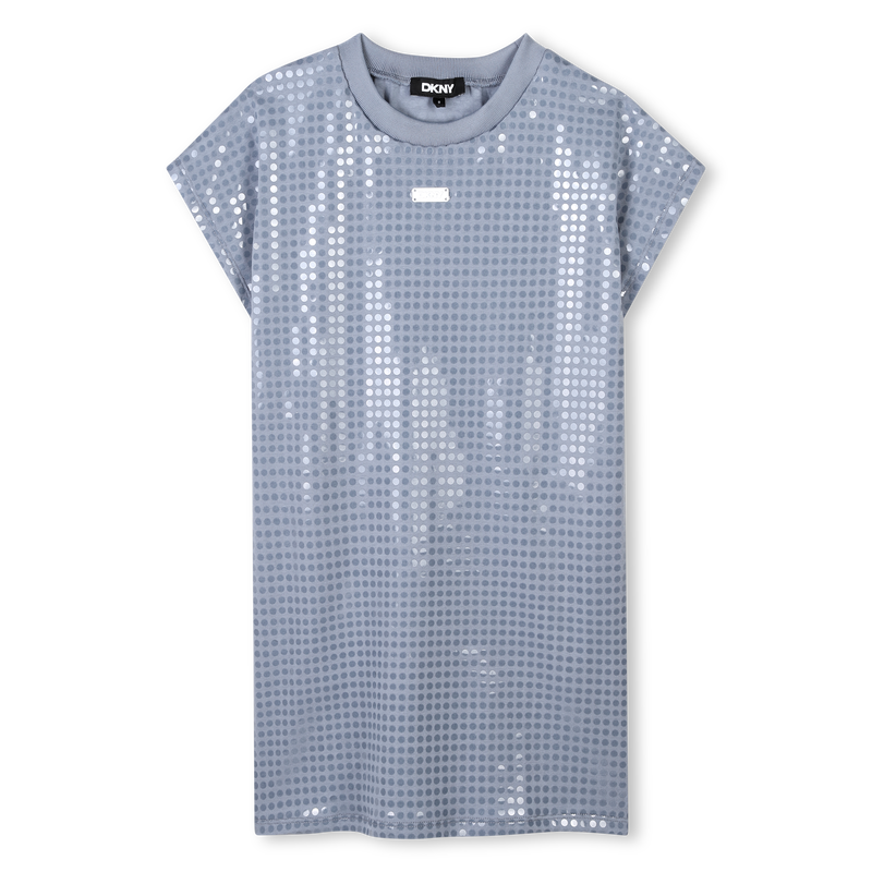 Katoenen jurk met lovertjes DKNY 
                        GIRL