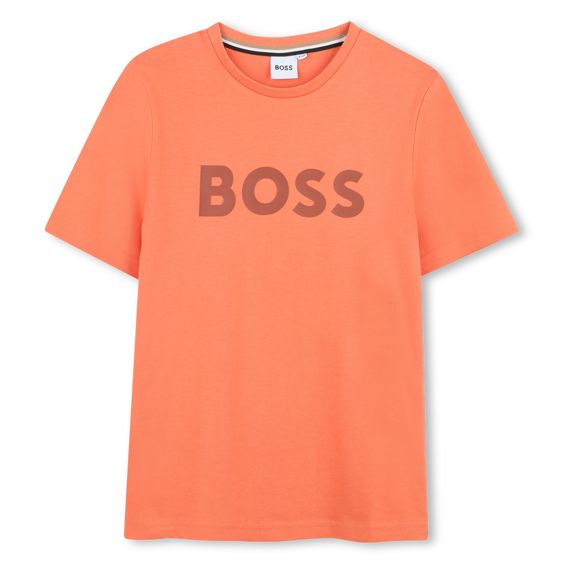 Katoenen T-shirt korte mouwen BOSS 
                        BOY