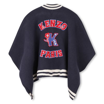 Tricot cape met badges KENZO KIDS GIRL