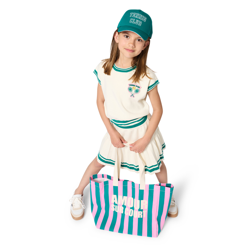 SAC CABAS EN COTON KIDS AROUND 
                        FILLE