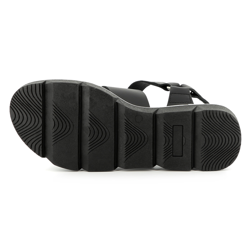 Sandales en cuir de vachette DKNY 
                        FILLE