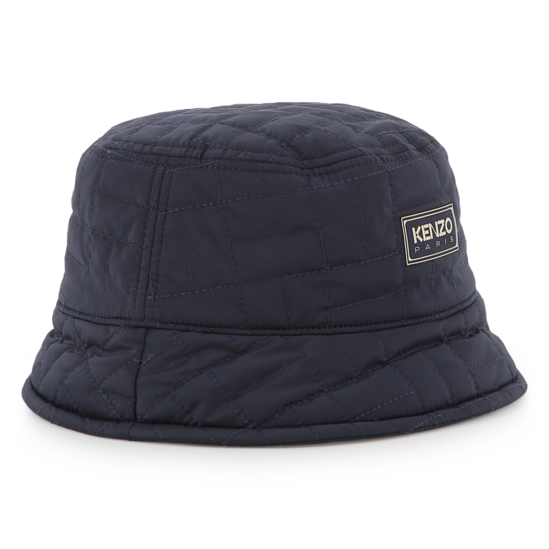 Polyester bucket hat met stiksels KENZO KIDS 
                        UNISEX