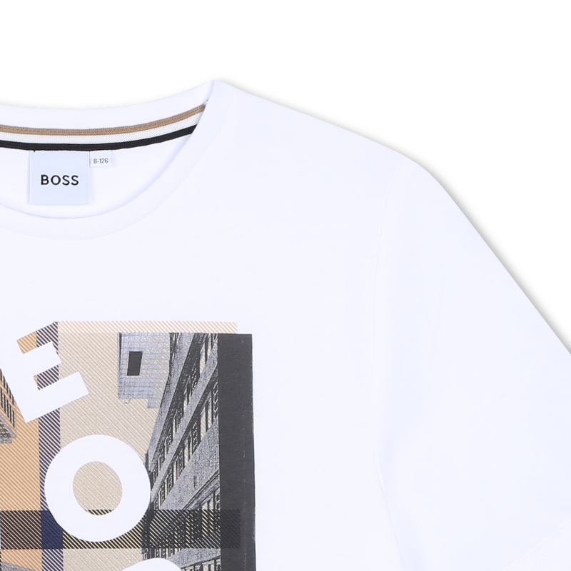 T-shirt met korte mouwen BOSS 
                        BOY