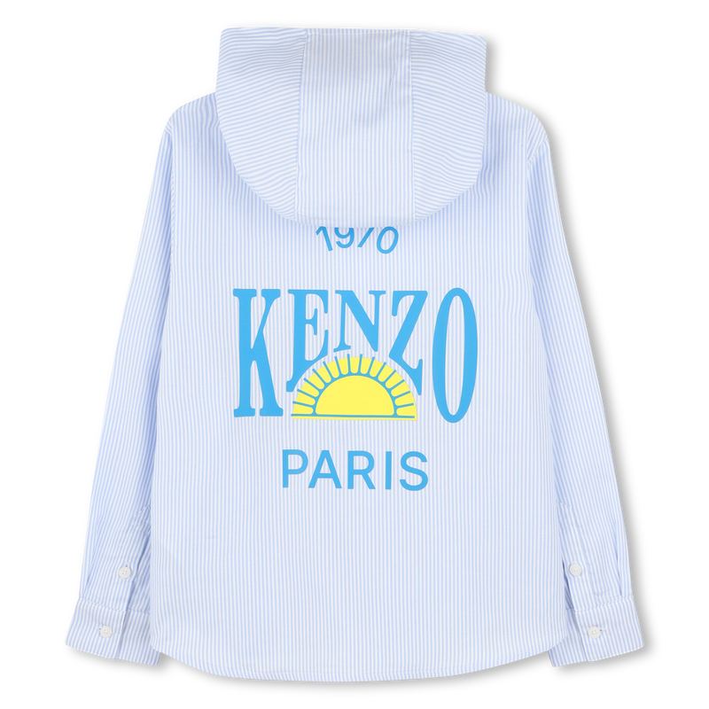 Overhemd met capuchon en print KENZO KIDS 
                        BOY