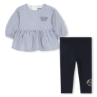 Ensemble blouse + legging KENZO KIDS 
                    FILLE