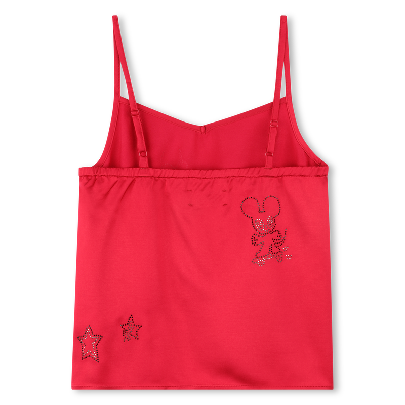 Satijnen hemdje met strass ZADIG & VOLTAIRE 
                        GIRL