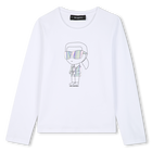 T-shirt met lange mouwen KARL LAGERFELD KIDS 
                    GIRL