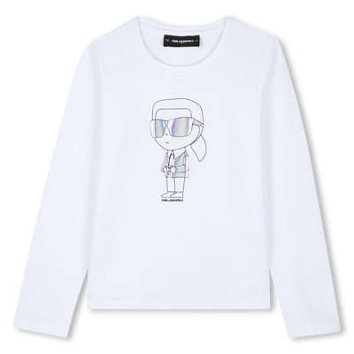 T-shirt met lange mouwen KARL LAGERFELD KIDS GIRL
