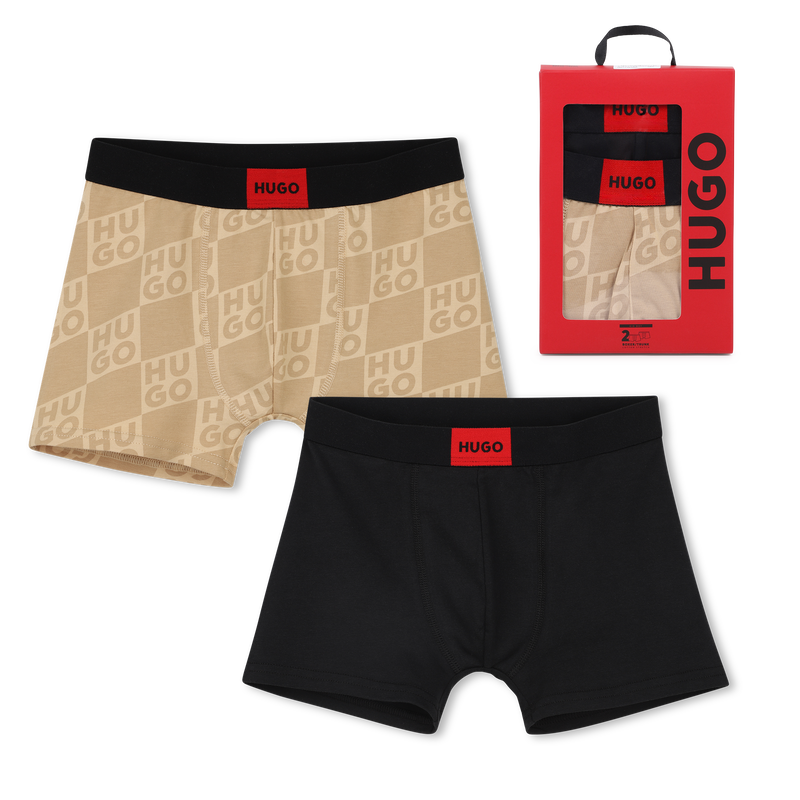 LOT DE 2 BOXERS HUGO 
                        GARCON