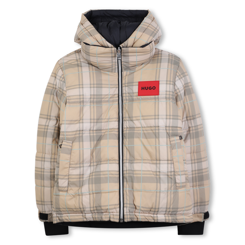 Doudoune réversible à capuche HUGO 
                        GARCON