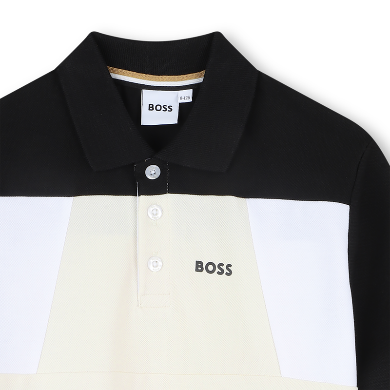 Polo met kleurblokken BOSS 
                        BOY