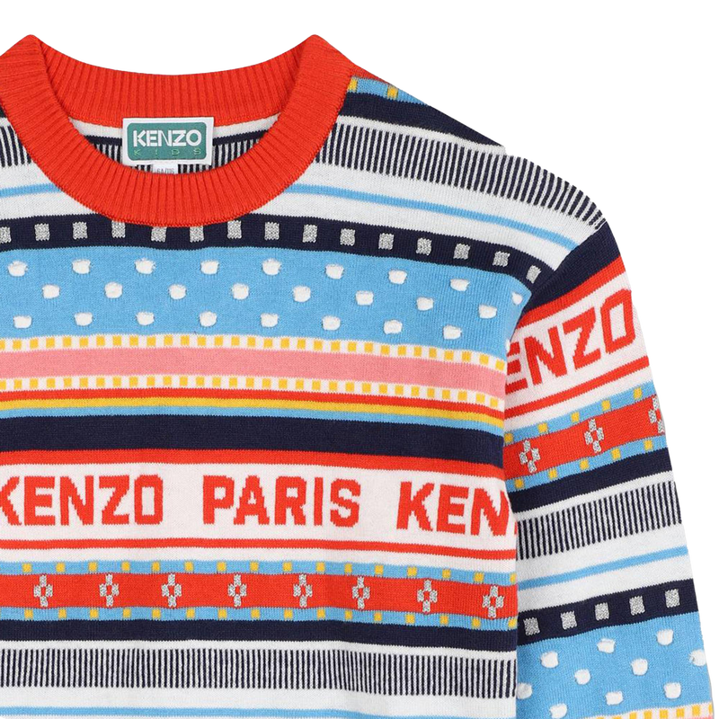 Robe en tricot jacquard KENZO KIDS 
                        FILLE