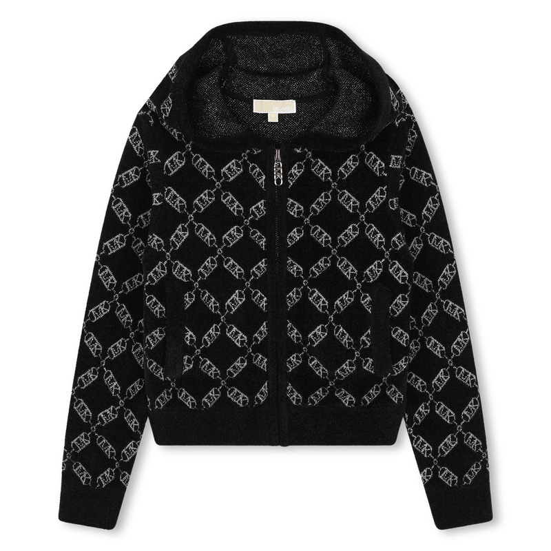 Cardigan zipp&eacute; &agrave; capuche MICHAEL KORS 
                        FILLE