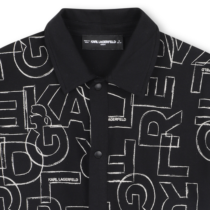 Jersey overhemd met korte mouwen KARL LAGERFELD KIDS 
                        BOY