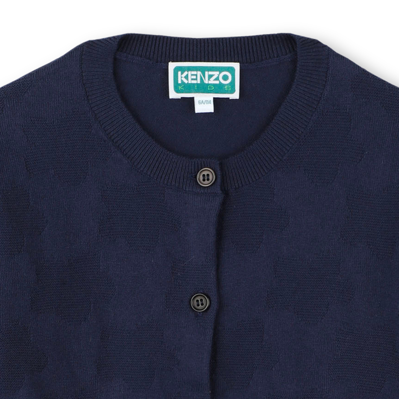 Cardigan boutonn&eacute; uni KENZO KIDS 
                        FILLE