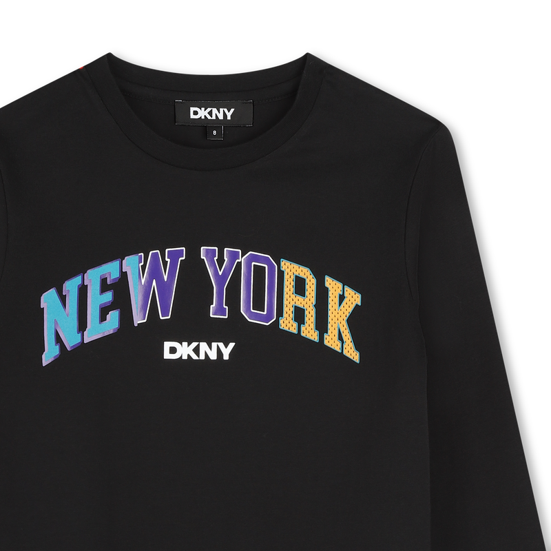 T-shirt manches longues coton DKNY 
                        GARCON