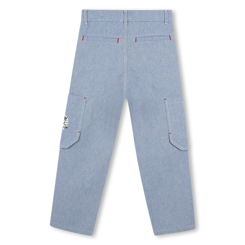 Katoenen broek met zakken KENZO KIDS 
                        BOY