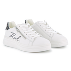 Basket en cuir de vachette KARL LAGERFELD KIDS 
                    FILLE