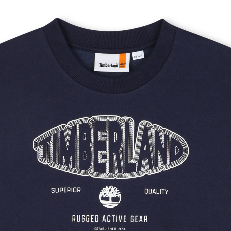 Sweatshirt van geborstelde fleece TIMBERLAND 
                        BOY