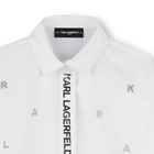Robe chemise &agrave; manches longues KARL LAGERFELD KIDS 
                    FILLE