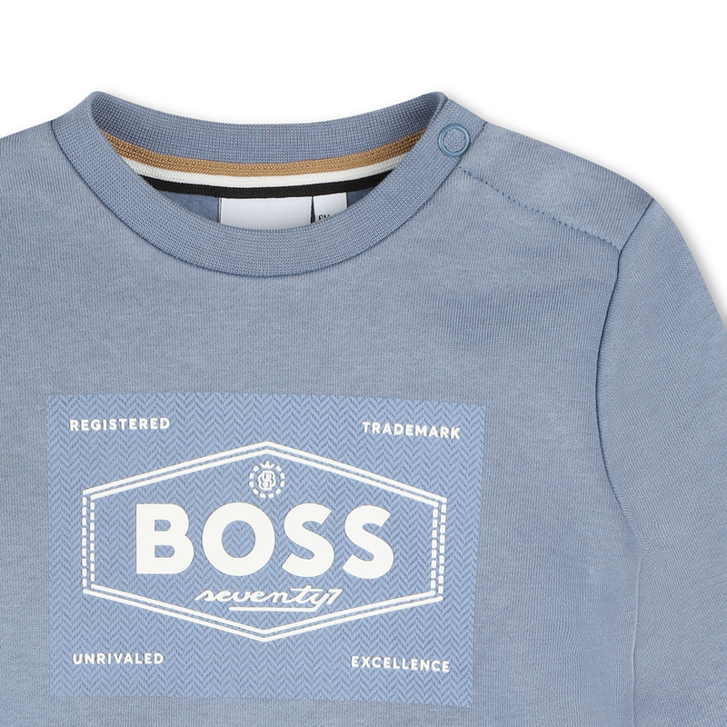 Sweat-shirt molleton col rond BOSS 
                        GARCON