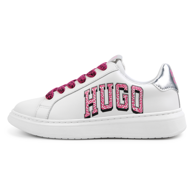 Sneakers met veters en print HUGO 
                        GIRL
