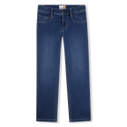 Pantalon en denim, DBLE STONE+BROSSAGE, hi-res
