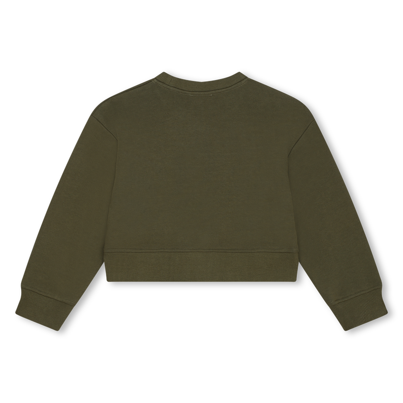 Sweat-shirt court en molleton MARC JACOBS 
                        FILLE