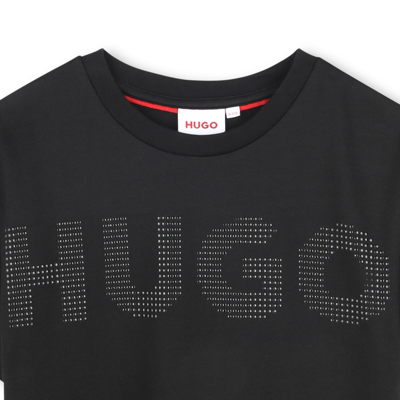 T-shirt sigle clout&eacute; HUGO 
                        FILLE
