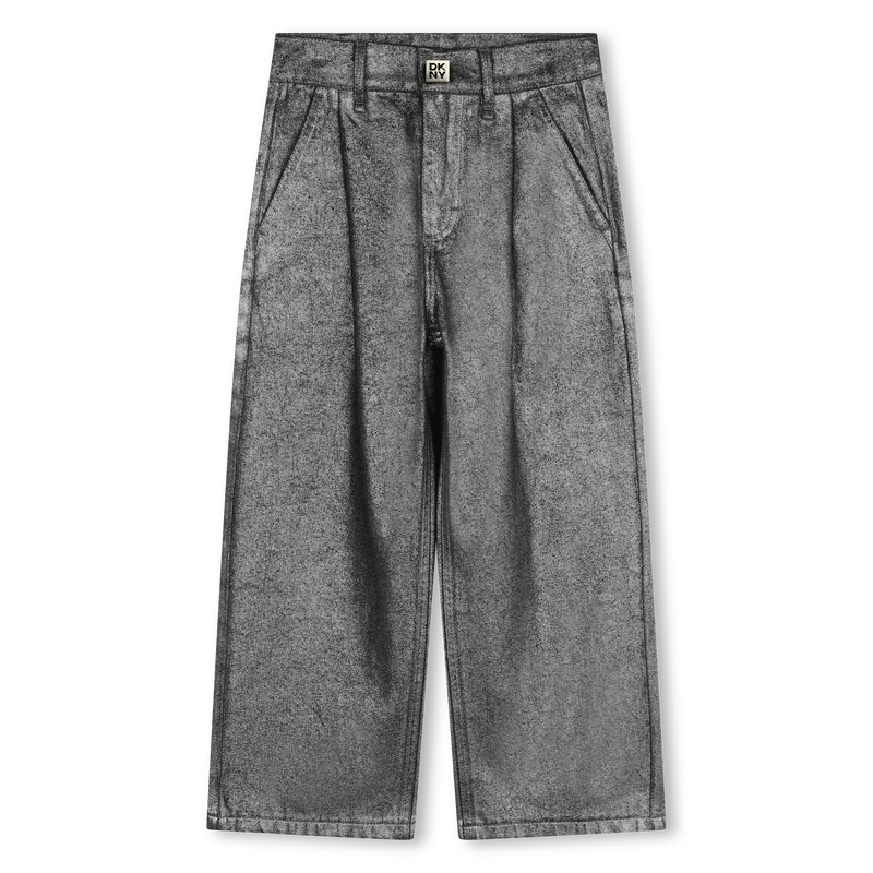 Brede jeans van katoen DKNY 
                        GIRL