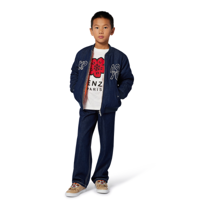 Tee-shirt &agrave; manches longues en jersey KENZO KIDS UNISEXE