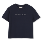 T-shirt met korte mouwen, MARINE, hi-res