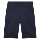 Gevoerde chino bermuda, MARINE, hi-res