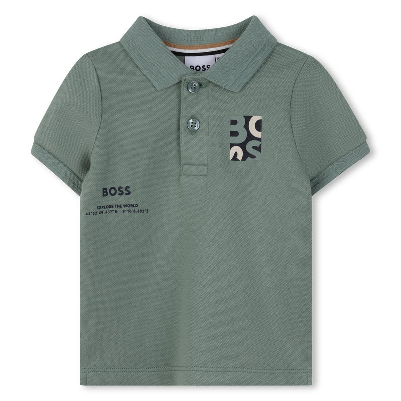 POLOSHIRT MET KORTE MOUWEN BOSS 
                        BOY