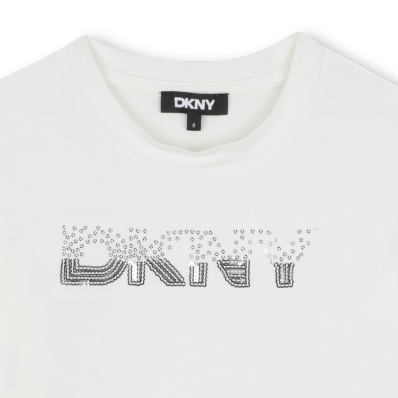 T-shirt &agrave; manches courtes DKNY 
                        FILLE