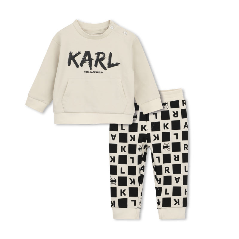 Sweat- en broekset KARL LAGERFELD KIDS 
                        JONGEN