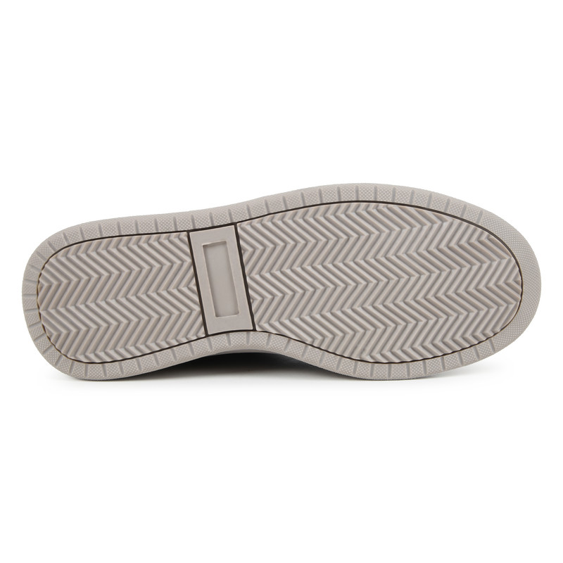 Baskets lac&eacute;es en cuir de vachette HUGO 
                        GARCON