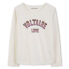 T-shirt manches longues imprim&eacute; ZADIG VOLTAIRE 
                    FILLE
