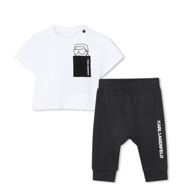 T-SHIRT EN BROEK SET KARL LAGERFELD KIDS BOY
