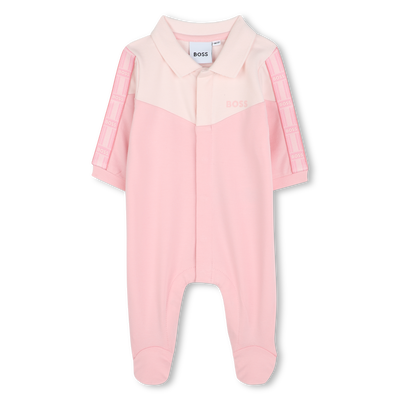 Pyjama &agrave; d&eacute;coupes et col polo BOSS FILLE