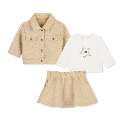 Ensemble cardigan, tee-shirt et jupe MICHAEL KORS FILLE