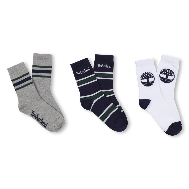 Jacquard sokken trio pakket TIMBERLAND 
                        BOY