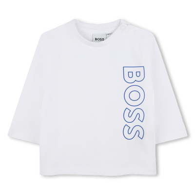T-shirt sigle vertical BOSS GARCON
