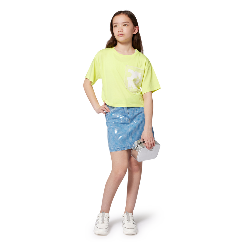 T-shirt ample manches courtes DKNY 
                        FILLE