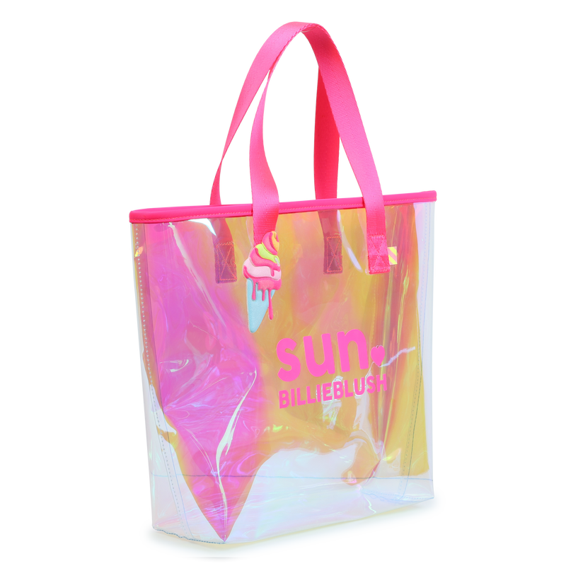 Sac cabas brillant avec badge BILLIEBLUSH 
                        FILLE