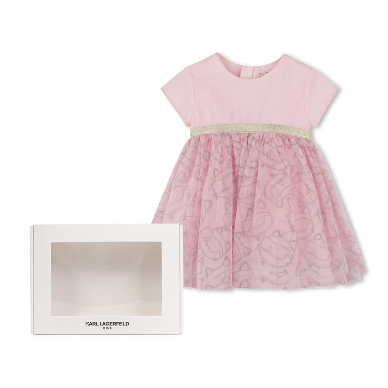 Robe de c&eacute;r&eacute;monie avec imprim&eacute; KARL LAGERFELD KIDS 
                        FILLE